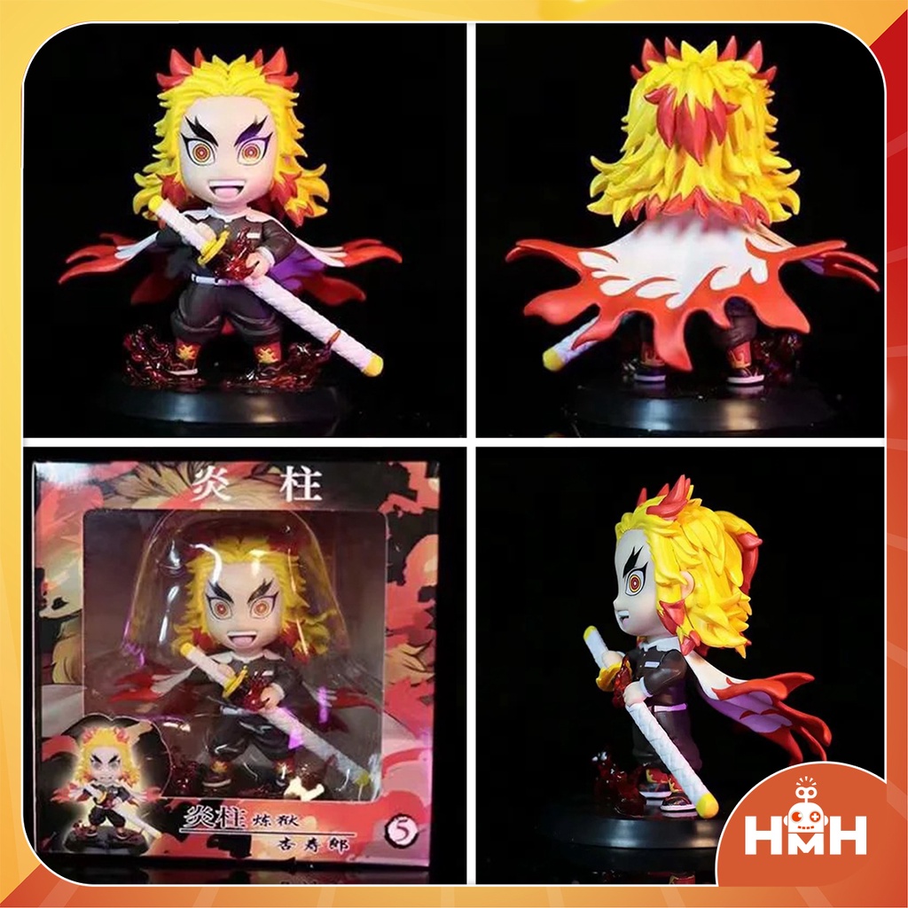 Mô hình  Kimetsu no Yaiba, Sưu tầm nhân vật Demon slayer có đế đứng và hiệu ứng chất liệu nhựa PVC cao cấp