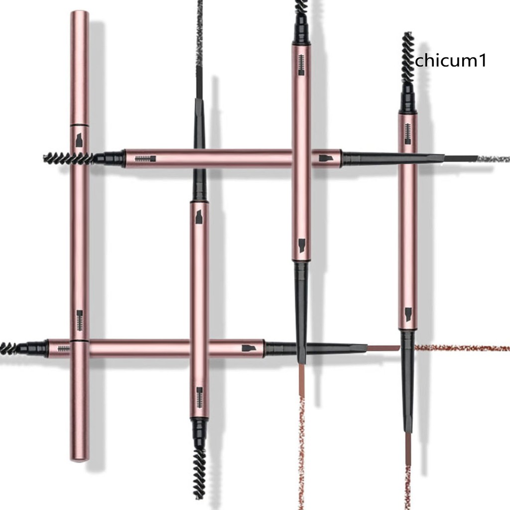 [Hàng mới về] Bút kẻ lông mày dạng xoay trang điểm kháng nước lâu trôi có đầu cọ chuốt tiện dụng