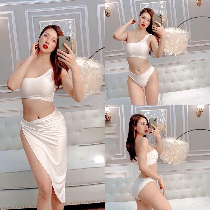 set bikini kèm chân váy ( 3 chi tiết ) | BigBuy360 - bigbuy360.vn