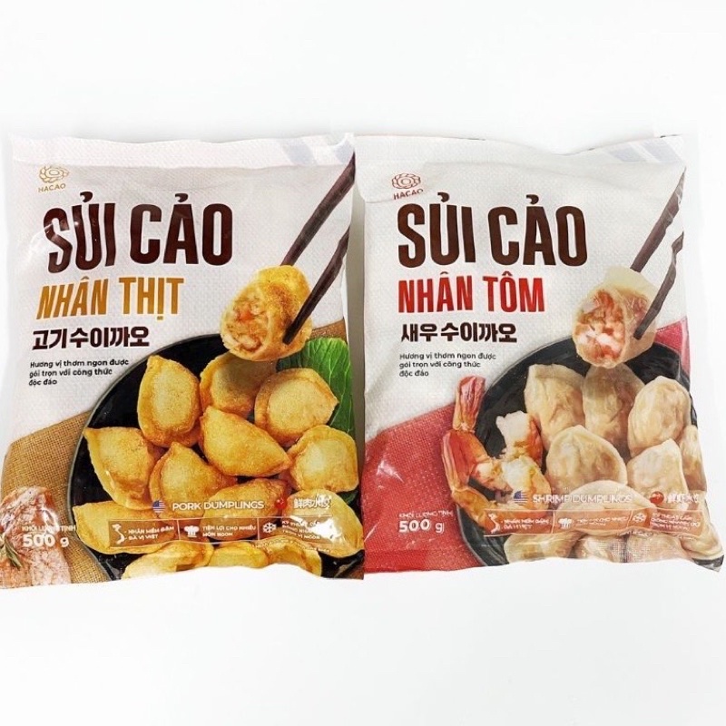 Sủi cảo nhân thịt HACAO / Sủi cảo nhân tôm HACAO nhân tôm
