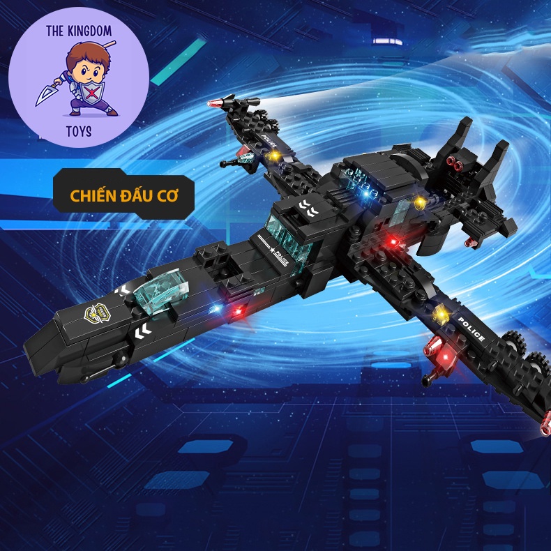 Đồ Chơi Lắp Ráp Mô Hình Cảnh Sát SWAT ROBOT / Máy Bay Trực Thăng / Xe Chỉ Huy / Cảnh Sát Đặc Nhiệm 750 Chi Tiết