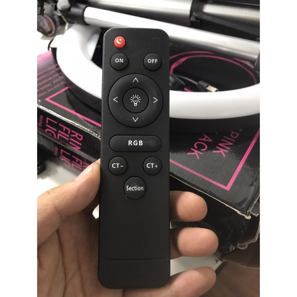 Đèn livestream size to 36 46 có remote KHÔNG kèm chân