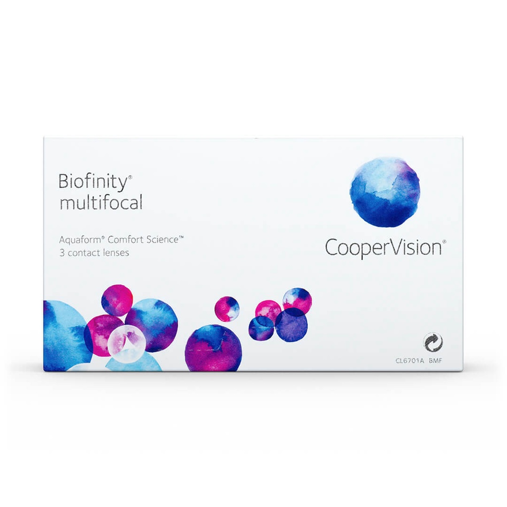 Kính Áp Tròng Đa Tròng 2 Tuần Coopervision Biofinity multiforcal 6 pack