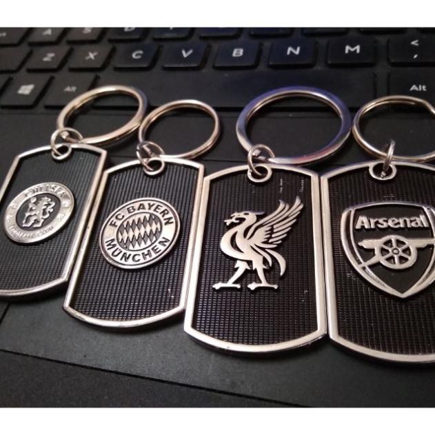 Móc khoá logo in nổi clb bóng đá Liverpool, bayern munich, Arsenal, Chelsea.