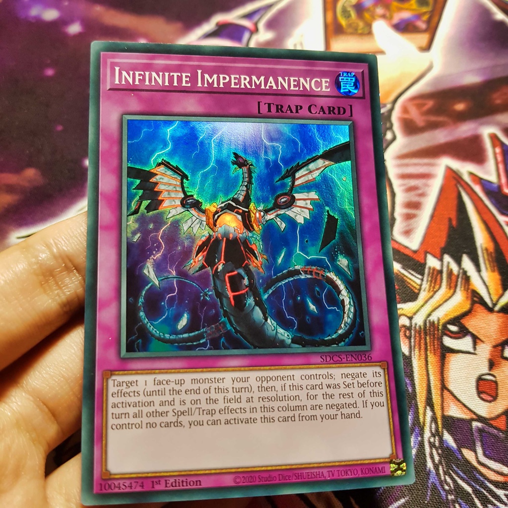 Thẻ bài Yugioh chính hãng | Infinite Impermanence | SDCS Super Rare