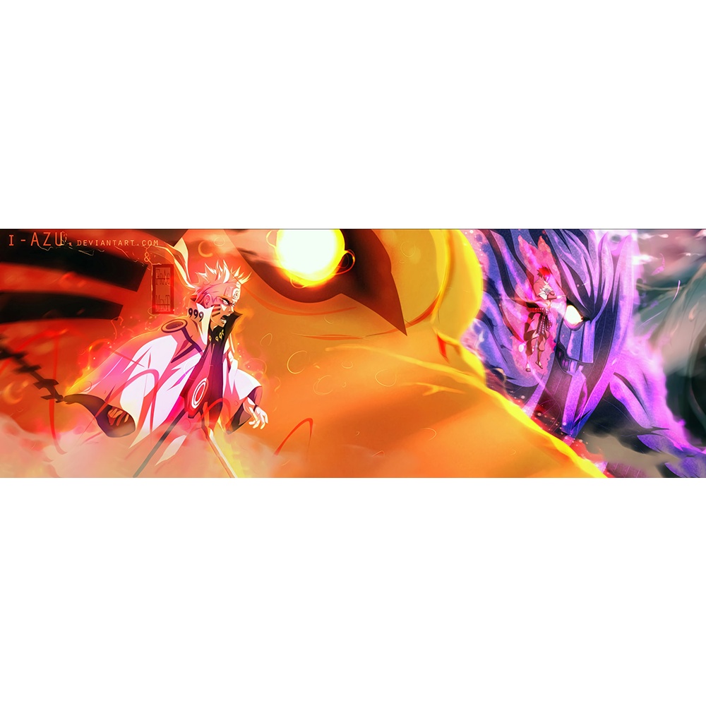 Poster A3 dán tường Anime, decal 30x42 trang trí có keo Naruto Wallpapers 9