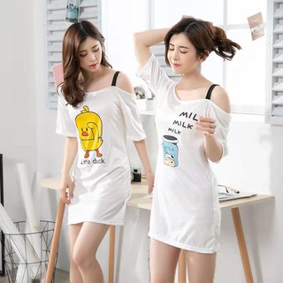 (PE004) VÁY SUÔNG TRỄ VAI