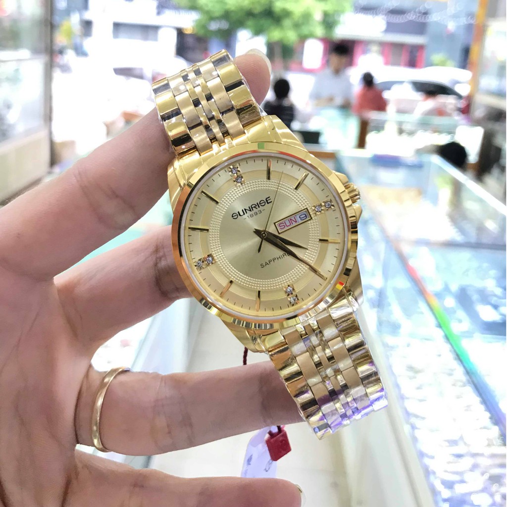 Đồng hồ Nam SUNRISE 1198SAV full hộp, thẻ chính hãng, kính sapphire chống xước chống nước tốt | BigBuy360 - bigbuy360.vn