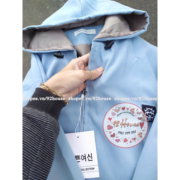 Áo khoác thêu bò sữa phom rộng chất da lộn siêu đẹp, áo khoác 2 lớp có mũ trùm đầu