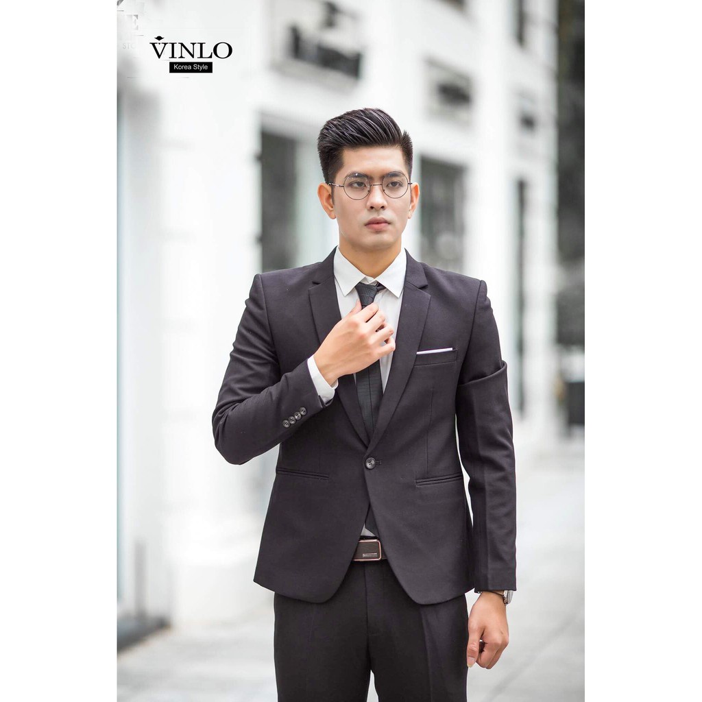 Áo Vest nam đen cao cấp, body kiểu Hàn Quốc - Hàng nhập khẩu
