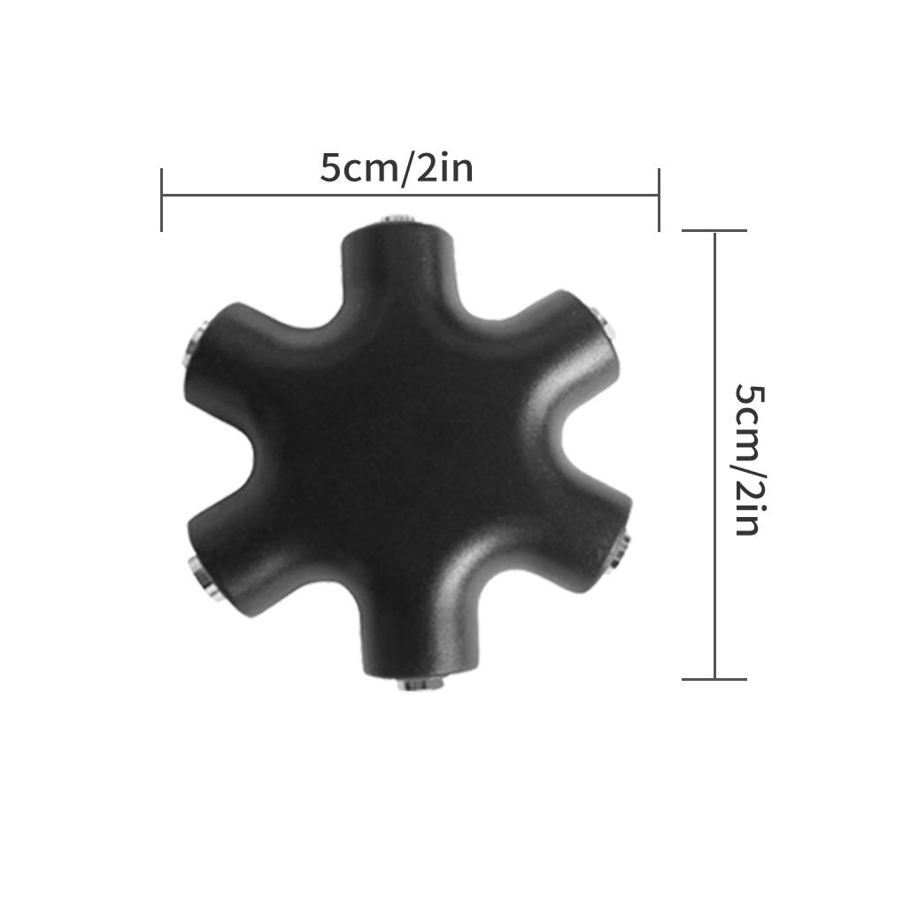 Cáp Chia Âm Thanh Tai Nghe 3 5mm Aux 1 ĐầU CắM Sang Lỗ CắM Sang Lỗ CắM 6