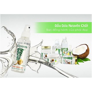 Dầu Dừa Hữu Cơ Nguyên Chất Ép Lạnh Vietcoco Chai Nắp Giật, Vòi Nhấn, Vòi Xịt