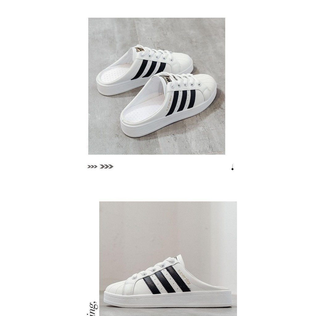 Giày nữ superstar, giày lười nữ hở gót | BigBuy360 - bigbuy360.vn