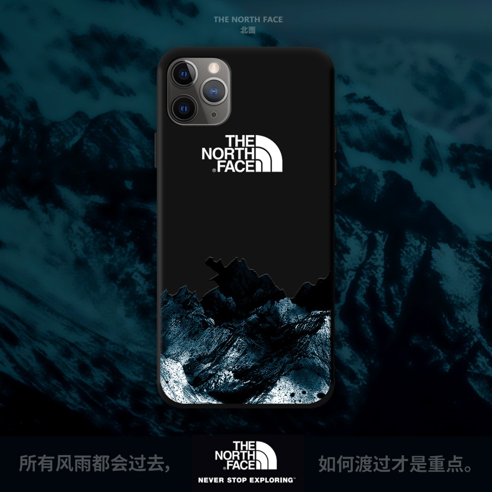 TheNorthFace Snow mountain Couples Soft Casing Trendy Custom made Case IPhone 11 Pro Max X XR XS MAX IPhone 12 pro max 12Mini Matting Full Protection Phone Cover IPhone 7 8 Plus SE 2020