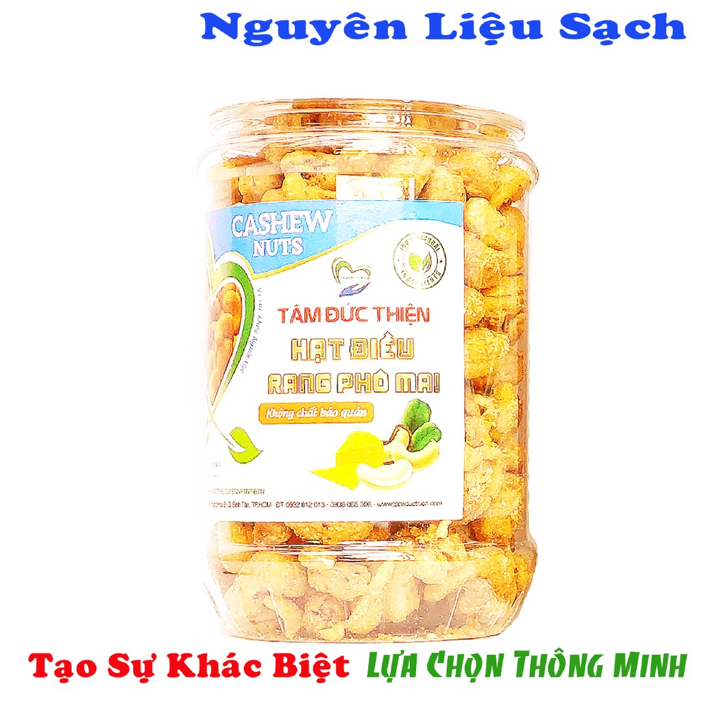 Hộp Hạt Điều Rang Phô Mai[Nguyên Liệu Sạch]Tâm Đức Thiện - Hộp 250GR