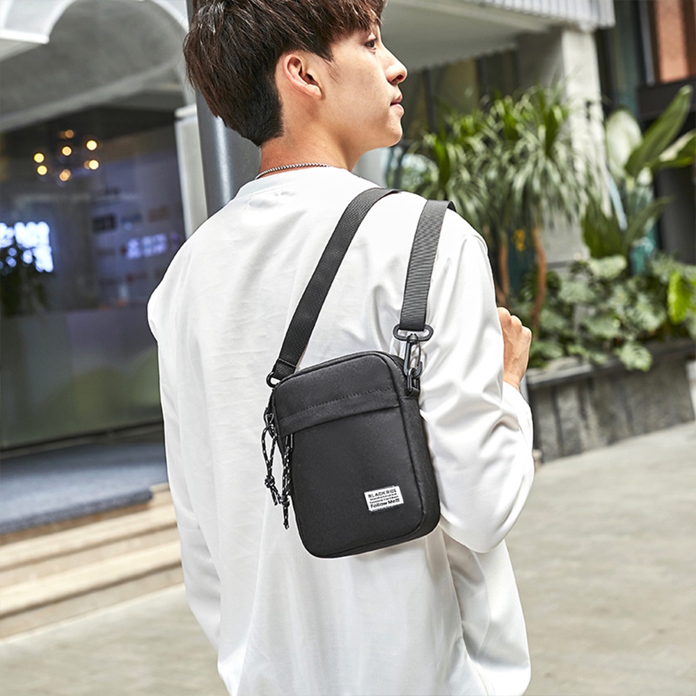 Túi Đeo Chéo Nam Nữ Mini Vải Canvas Bền Bỉ Nhỏ Gọn Thời Trang Dây Đeo Rời TX33