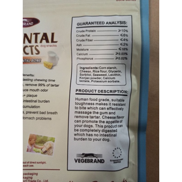 Gói 10 thanh 7 Dental Effects 60g vị bò, sữa, phô mai cho chó cưng làm sạch răng