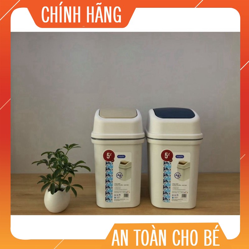 Thùng rác nắp lật Inochi 5L (tiêu chuẩn Nhật Bản)