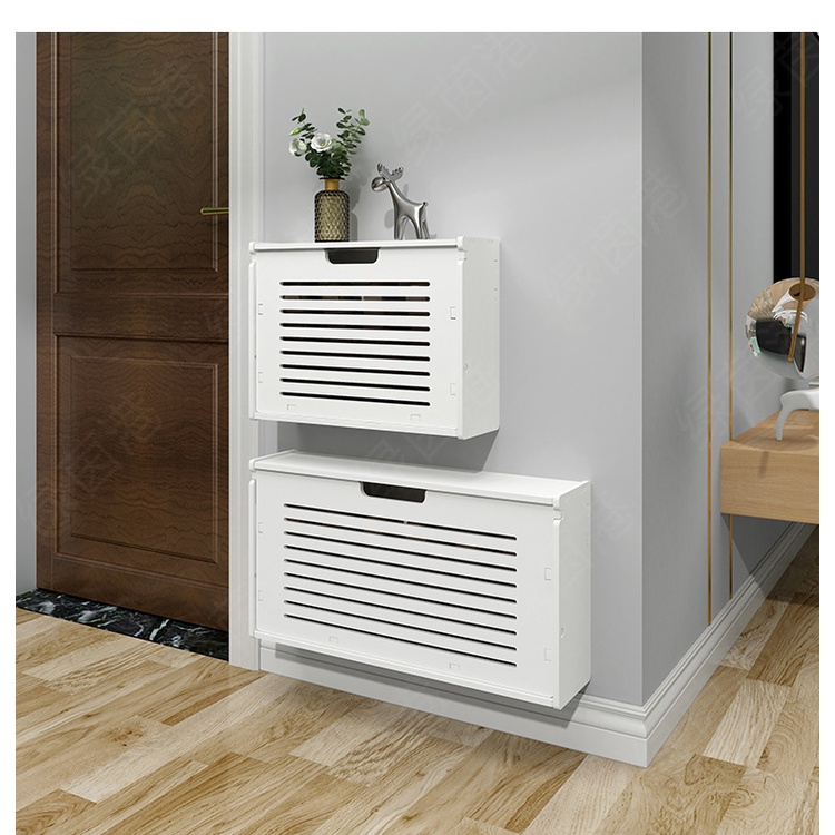 Tủ Giày Treo Tường Thông Minh Cánh Hở Gỗ Nhựa Chống Nước Chống Mốc Cao Cấp Decor - Happy Home