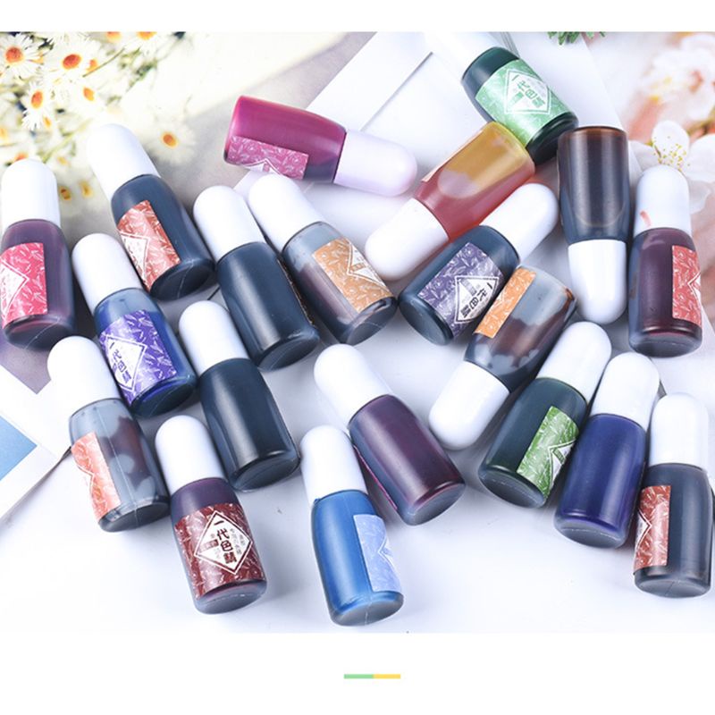 Chai mực 20 màu Uv Resin trong suốt làm trang sức sản phẩm thủ công