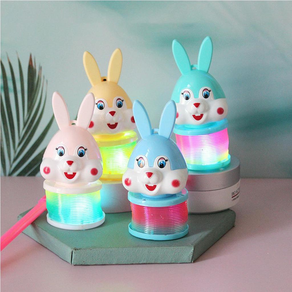 Lồng Đèn Hình Thỏ Hoạt Hình Nhiều Màu Sắc Cho Bé