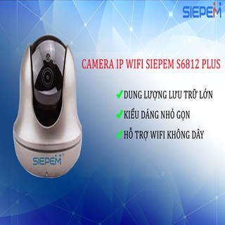 CAMERA IP KẾT NỐI INTERNET WIFI SIEPEM S6812 PLUS LOẠI 1 GÓC NHÌN RỘNG CHUYÊN DỤNG LÀ CAMERA GIÁM SÁT,SIGATO SGT179