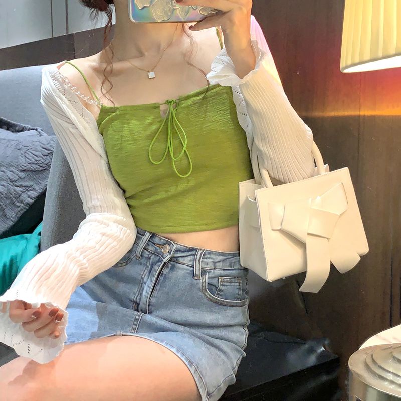 Áo khoác Cardigan len mỏng dệt kim