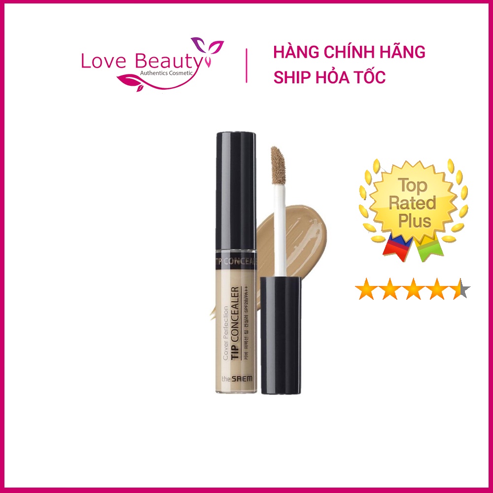 Che khuyết điểm The Saem Cover Perfection Tip Concealer SPF28 PA++