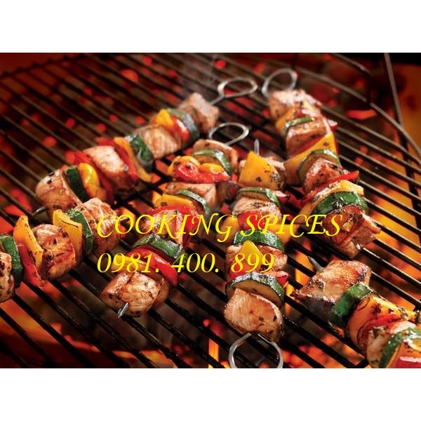 Bột Gia Vị Ướp Thịt Nướng BBQ thơm ngon. Hũ dùng tiện lợi.