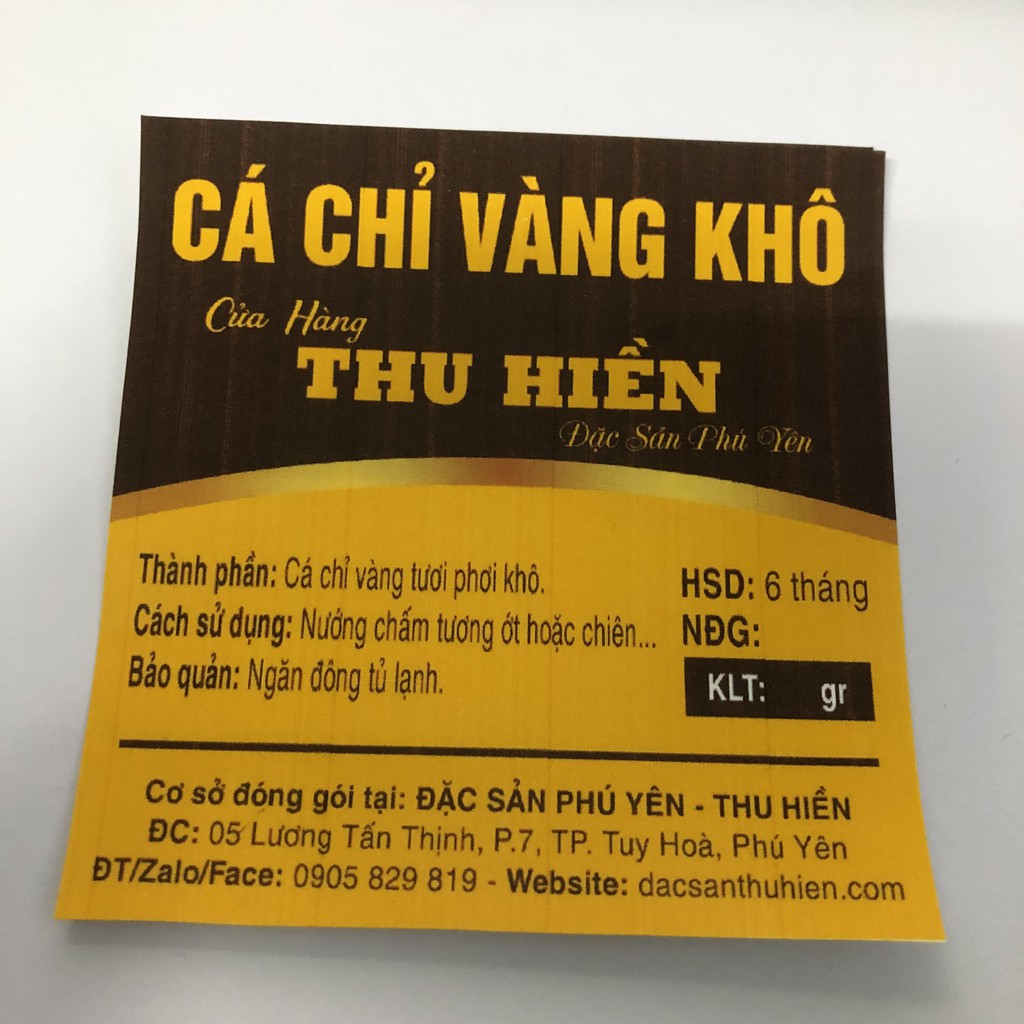 Cá Chỉ Vàng Khô - Phú Yên