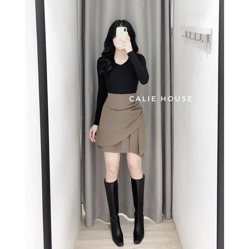 CHÂN VÁY VẠT CHÉO CHE BỤNG STYLE NỮ | BigBuy360 - bigbuy360.vn