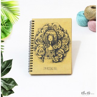 Sổ tay lò xo A5 Kraft