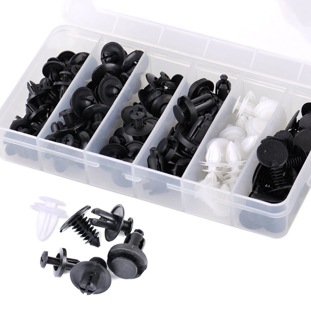 HONDA TOYOTA Set 100 Đinh Tán Bằng Nhựa Cho Xe Hơi