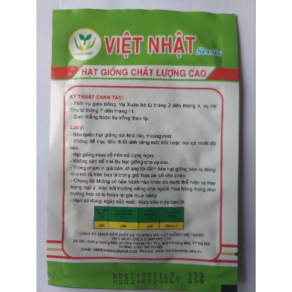 HẠT GIỐNG SU HÀO NHẬT