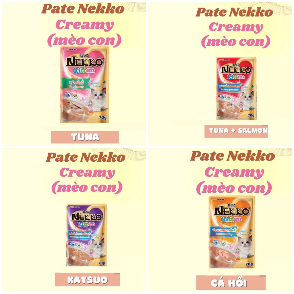 Pate Nekko cho mèo đủ vị - Có Mix Vị