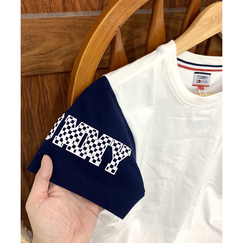 ÁO THUN VNXK TAY ÁO XANH ĐỎ  - COTTON 100% 4C FORM CHÂU ÂU
