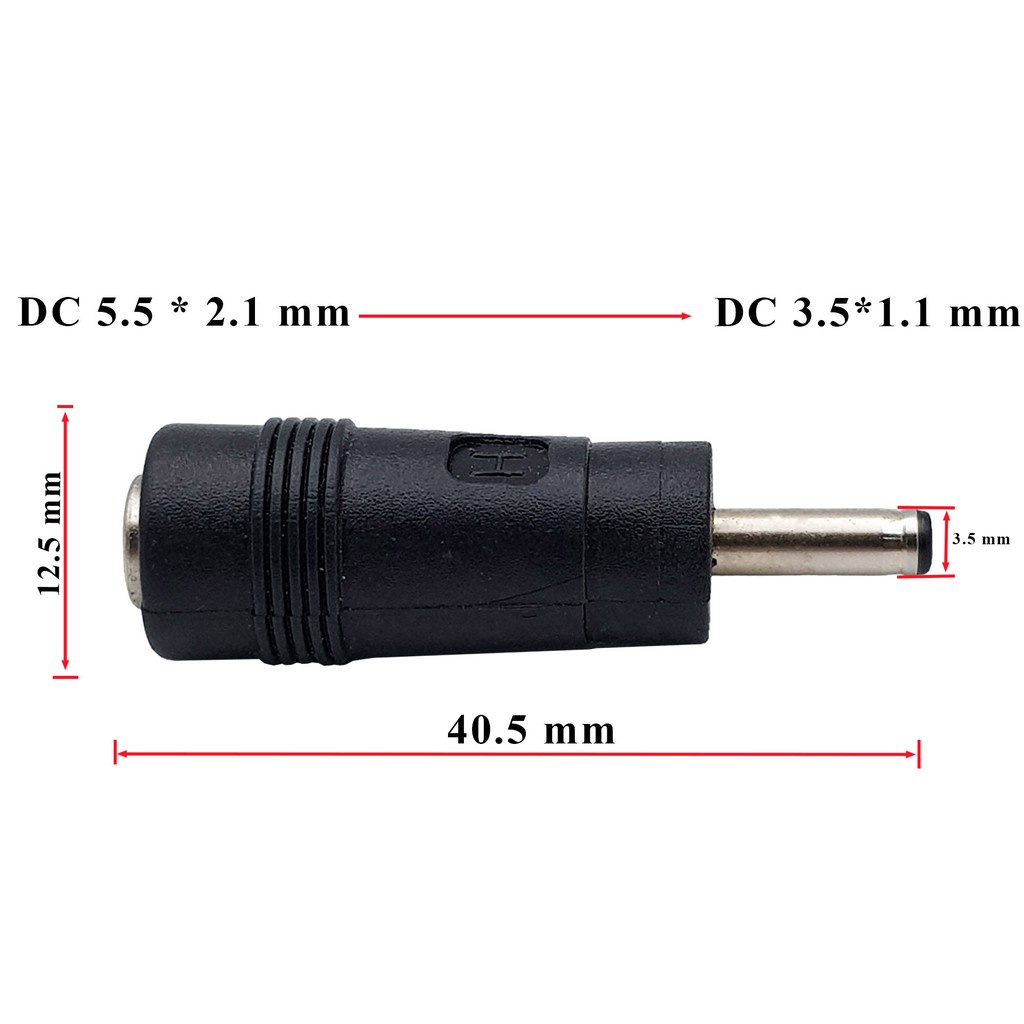 Đầu chuyển đổi DC 5.5x2.1mm sang DC 3.5x1.1mm