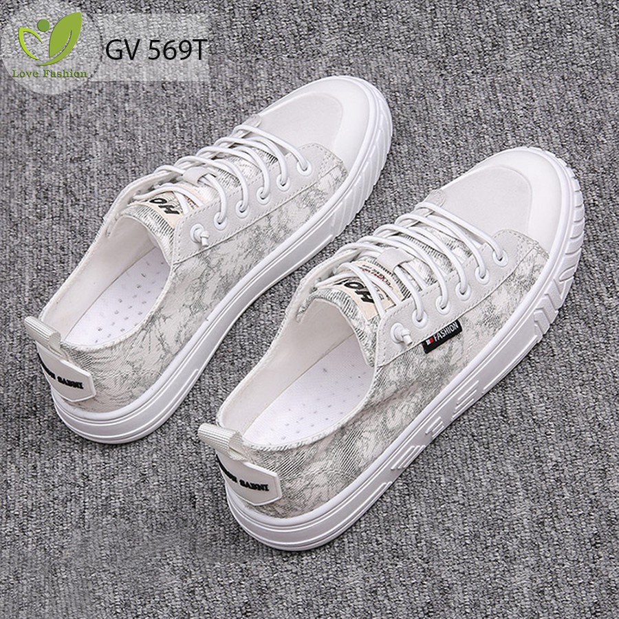 Giày Lười Vải Nam Họa Tiết Hoa Văn LOVEFASHION Giầy Vải Size Từ 38 Đến 43 GV569 | BigBuy360 - bigbuy360.vn