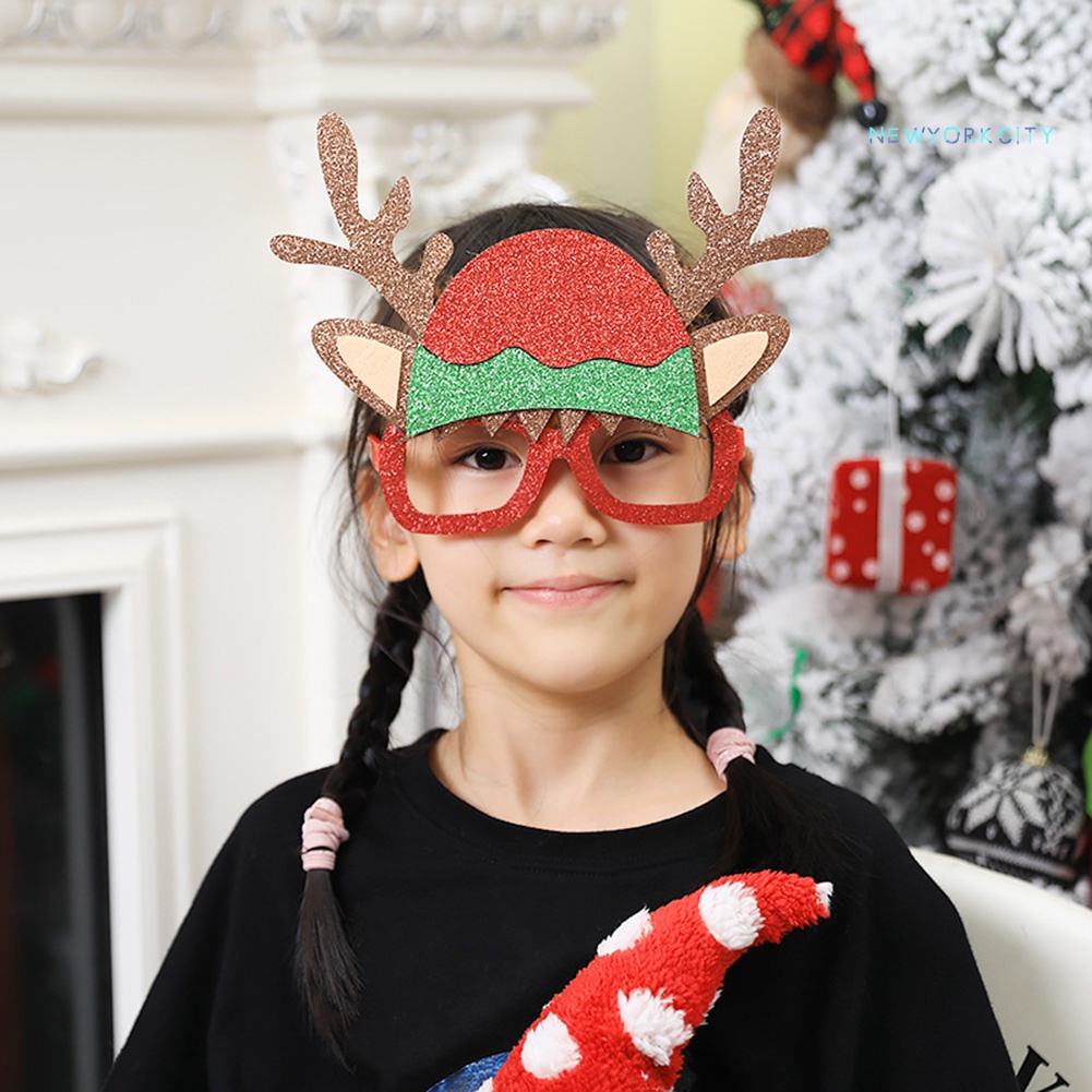 Kính Gắn Sừng Hươu Hoạt Hình Phong Cách Giáng Sinh