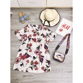 Váy babydoll tay bồng Zara