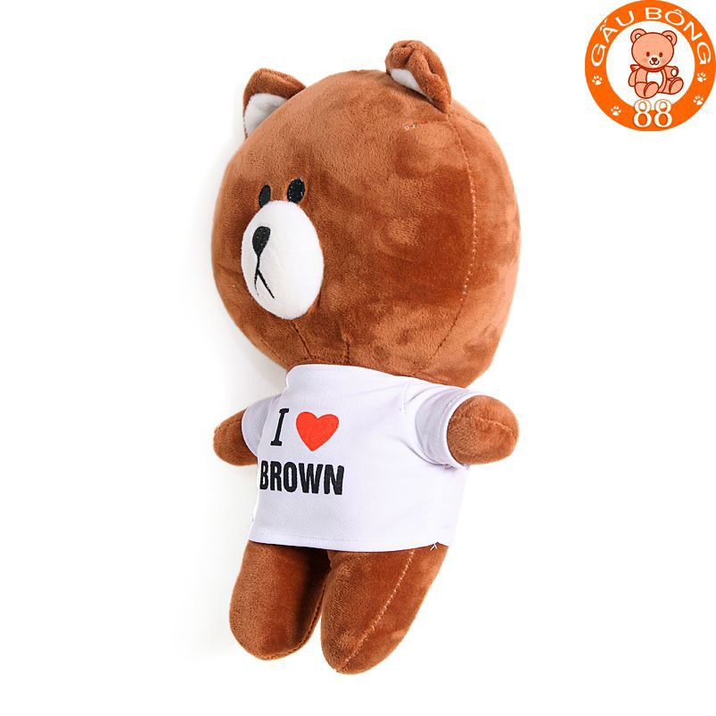 Gấu bông BROWN cao cấp 40cm kèm áo