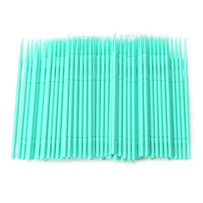 Set 100 Cọ Micro Tẩy Trang Lông Mi Dùng Một Lần Tiện Dụng