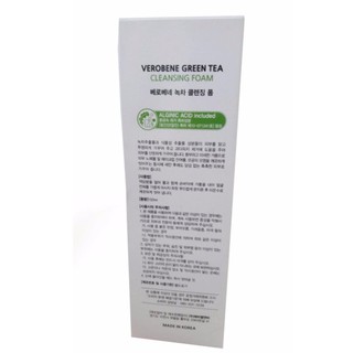 Sữa rửa mặt trà xanh Verobene 150ml (Verobene Green Tea Cleansing Foam)