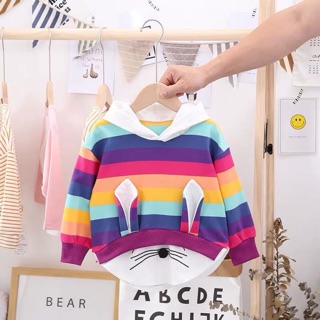 Áo phông cotton màu bảy sắc cầu vòng hàng Quảng Châu