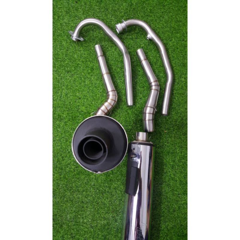 Pô CBR redleo kèm cổ 2 khúc inox như hình lắp các dòng xe Honda yamaha Suzuki sản phẩm full đầy đủ theo nhu cầu sử dụng