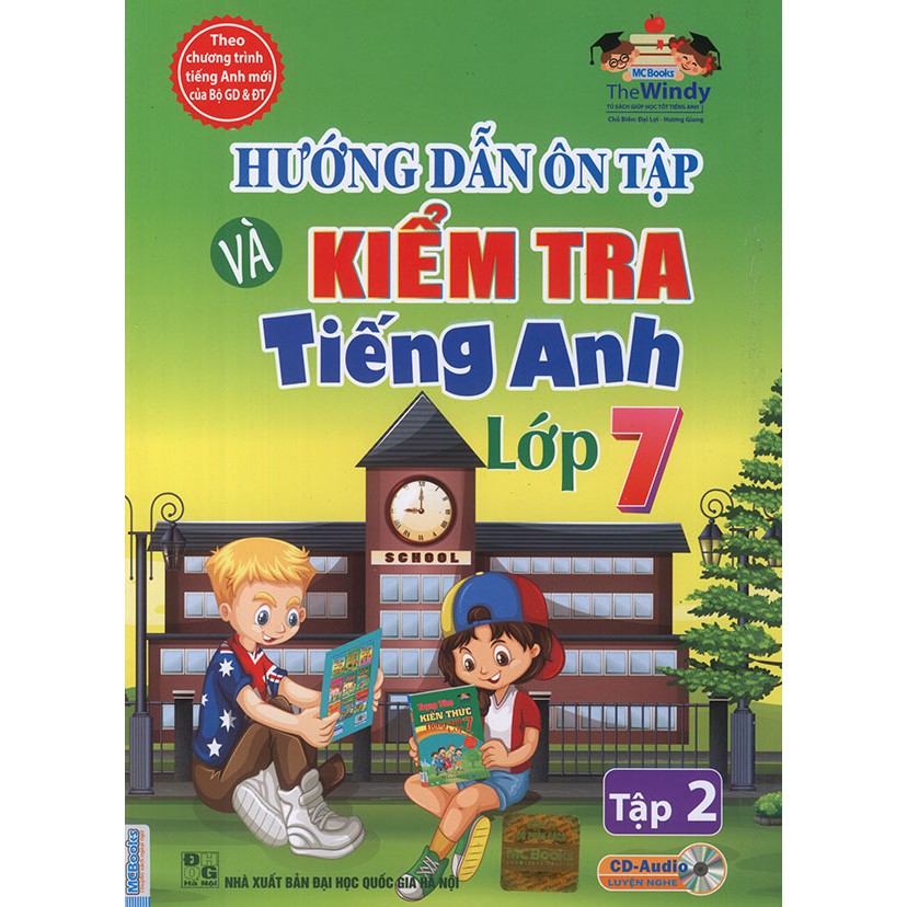 Sách - Hướng dẫn ôn tập và kiểm tra tiếng Anh lớp 7 - tập 2 (kèm CD)