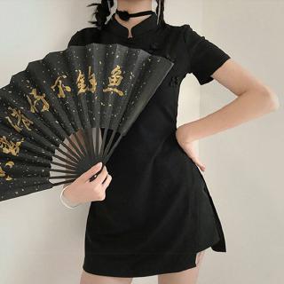 Đầm sườn xám tay ngắn kiểu dáng quyến rũ dành cho nữ