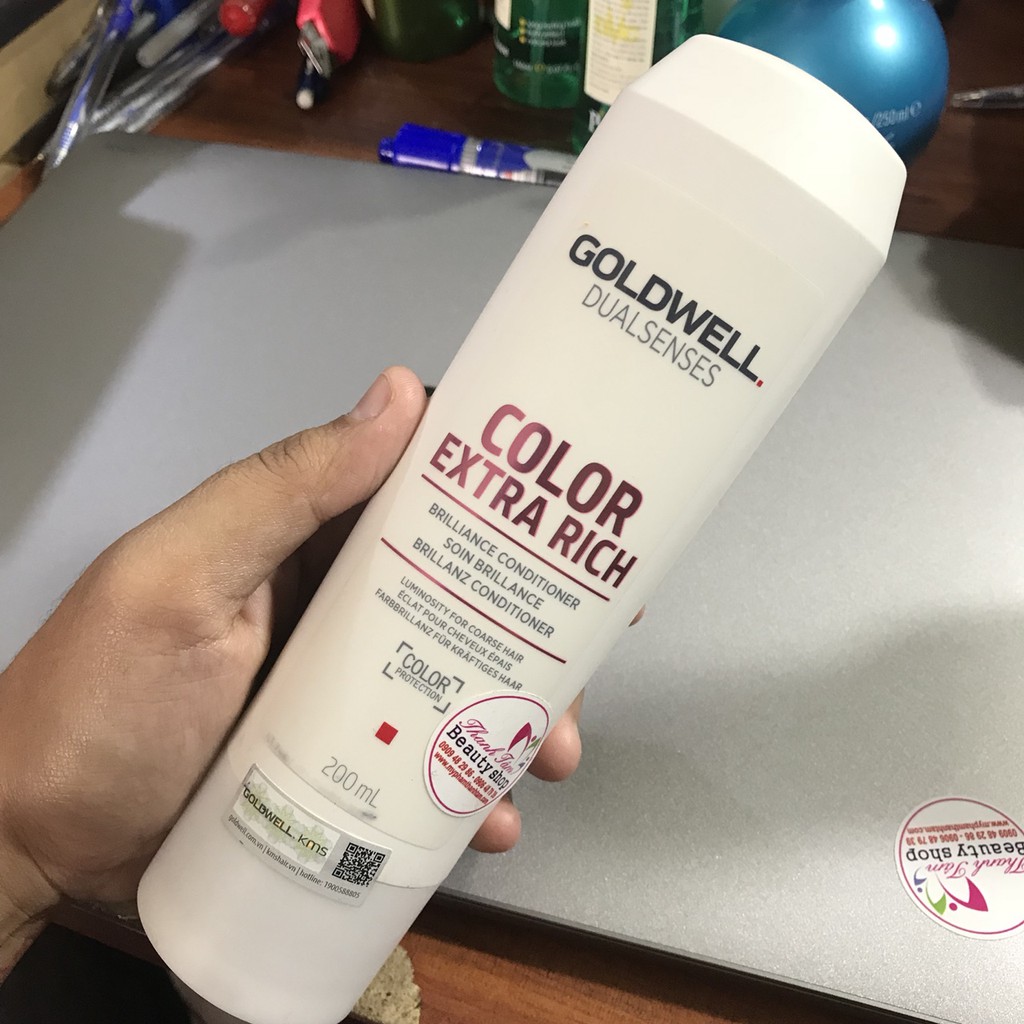 Dầu xả siêu dưỡng màu Goldwell Color Extra Rich Conditioner 200ml - mỹ phẩm ola