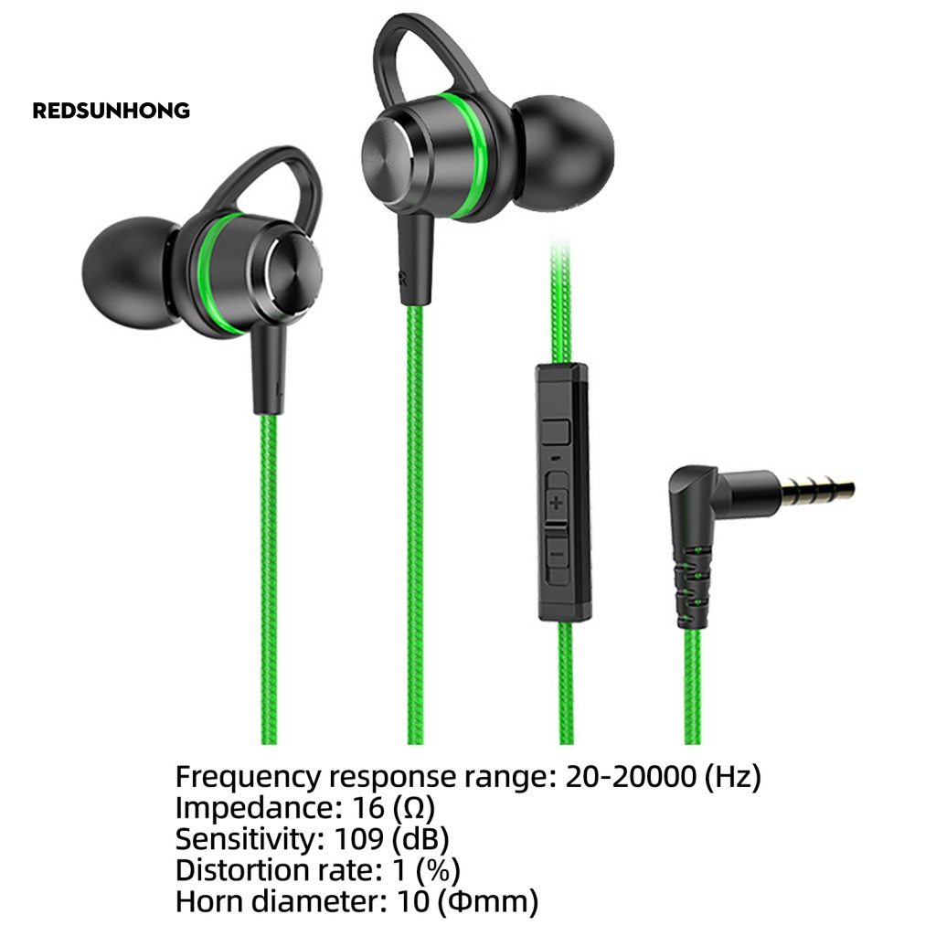 Tai Nghe Nhét Tai Thể Thao Âm Thanh Nổi 3.5mm Chống Nước Hỗ Trợ Gọi Điện