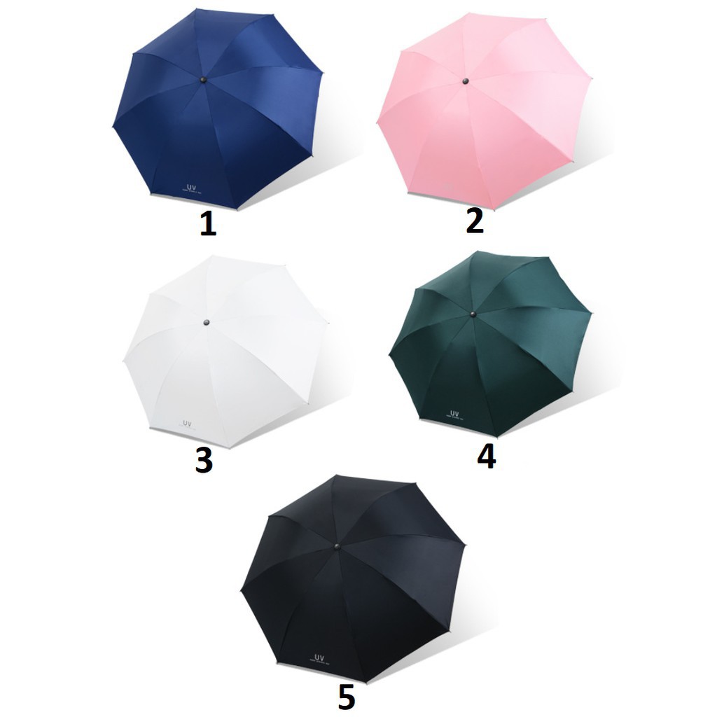 Ô Dù 2 Lớp Che Nắng Mưa, Chống Tia UV 8 Nan Cao Cấp Nhật Bản
